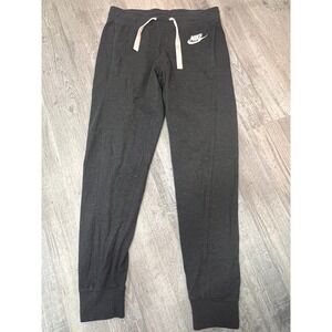 Nike Womens Gym Vintage Joggers Charcoal Grey Sweatpants Small RN56323
